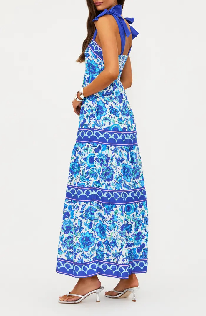 Floral Tie Strap Cover-Up Maxi Dress | Nordstrom