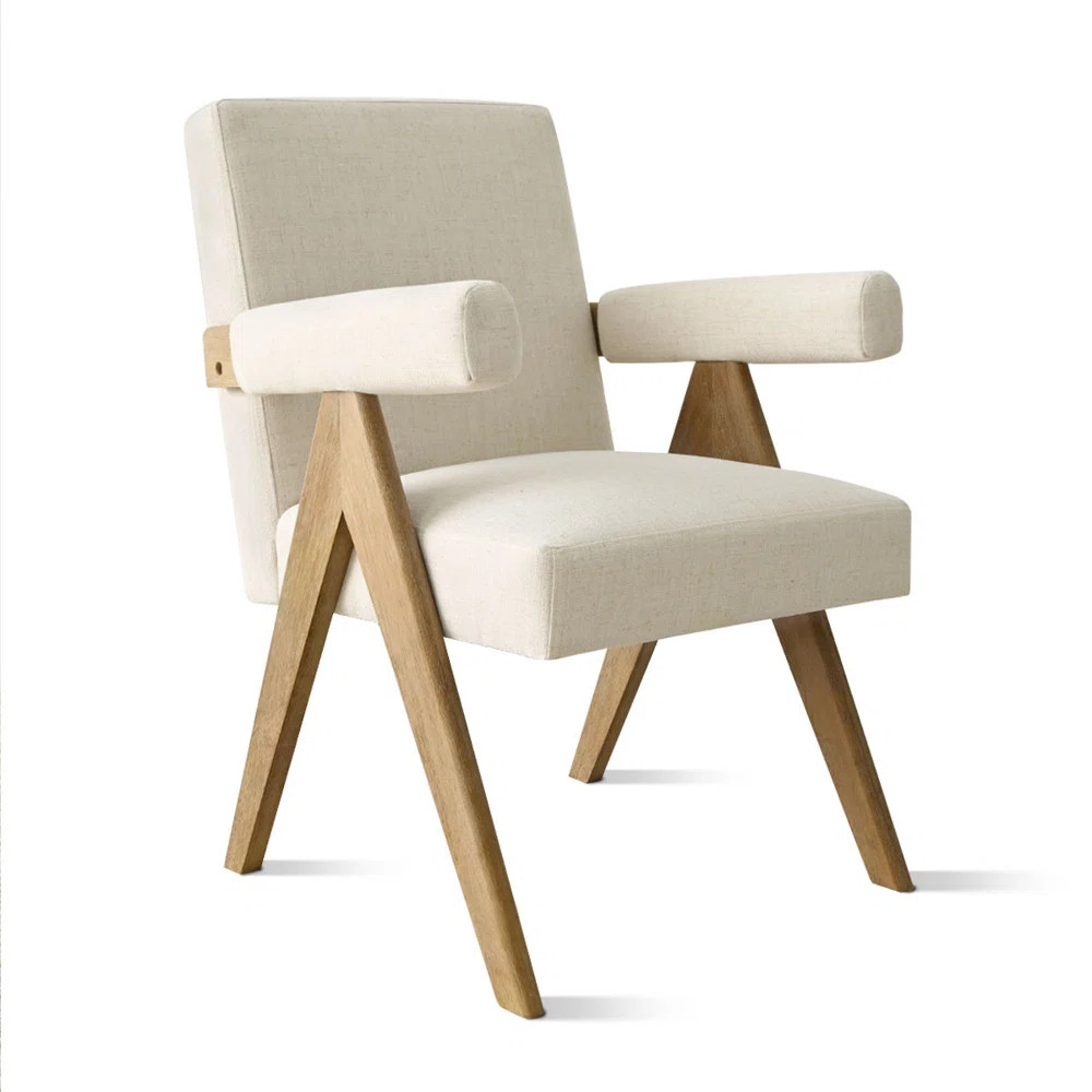 Wade Logan® Bracen Linen Arm Chair & Reviews | Wayfair | Wayfair North America