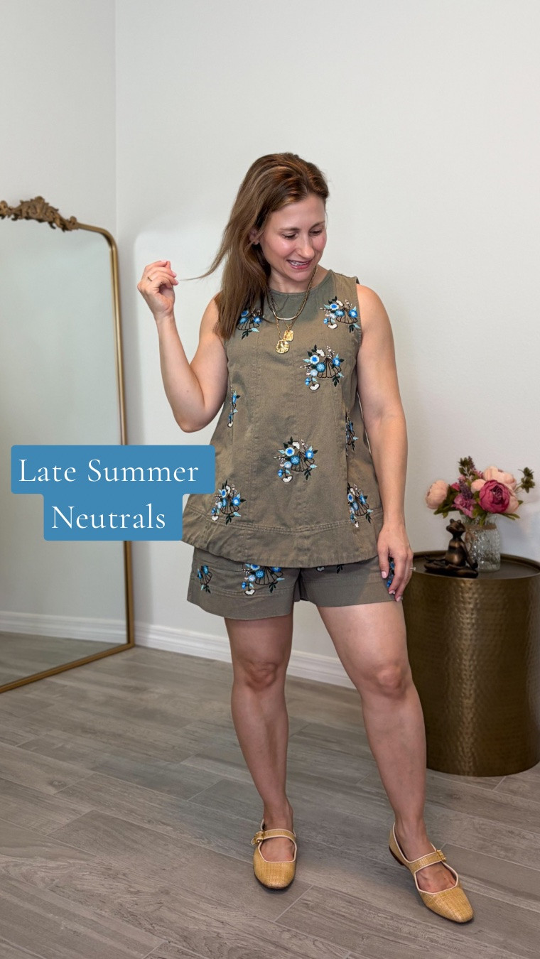 Late‑summer neutrals 🤍
Styled the Free People Strada Set with neutral ballet flats and a gold coin necklace for an easy, petite‑friendly look. The set is 100% natural cotton and the fabric is on the thicker side, which makes it perfect for late summer into early fall. This embroidered print was a special edition from a while ago — there’s several fun colors to pick from.

#LTKootd #LTKPetite #LTKgrwm
