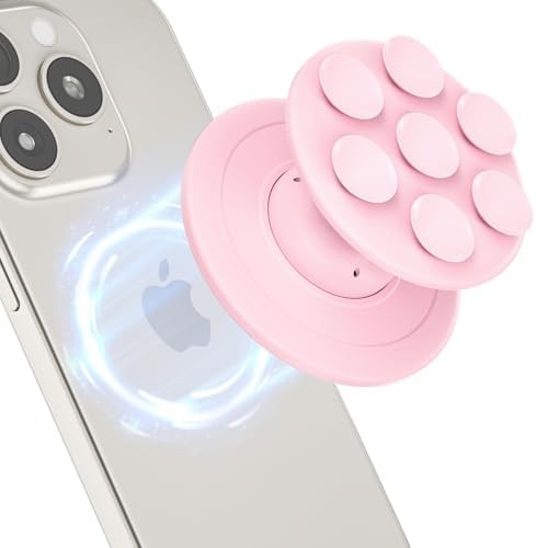 Amazon.com: AUROX Magnetic Phone Grip for Magsafe Phone Grip, Magnetic Suction Cup Collapsible Ph... | Amazon (US)
