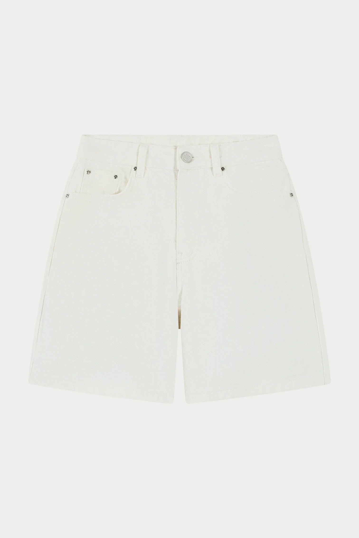 DENIM JORTS - ECRU | The Couture Club