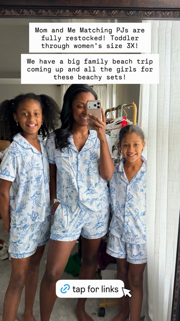 Mom and Me Matching PJs are fully restocked! Toddler through women’s size 3X!

We have a big family beach trip coming up and all the girls for these beachy sets!