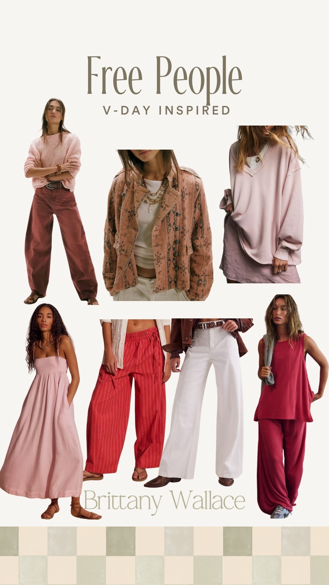 Valentine’s day inspired outfits from Free People! 
v-day, outfits, sweaters, jeans, matching sets, dress, women’s fashion, style, new arrivals 

#LTKootd