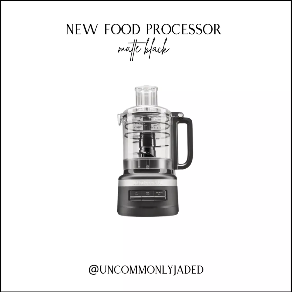 KitchenAid 9 Cup Food Processor ,Black Matte
