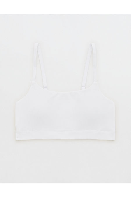 Superchill Seamless Padded Scoop Bralette Women's White XXS | Aerie