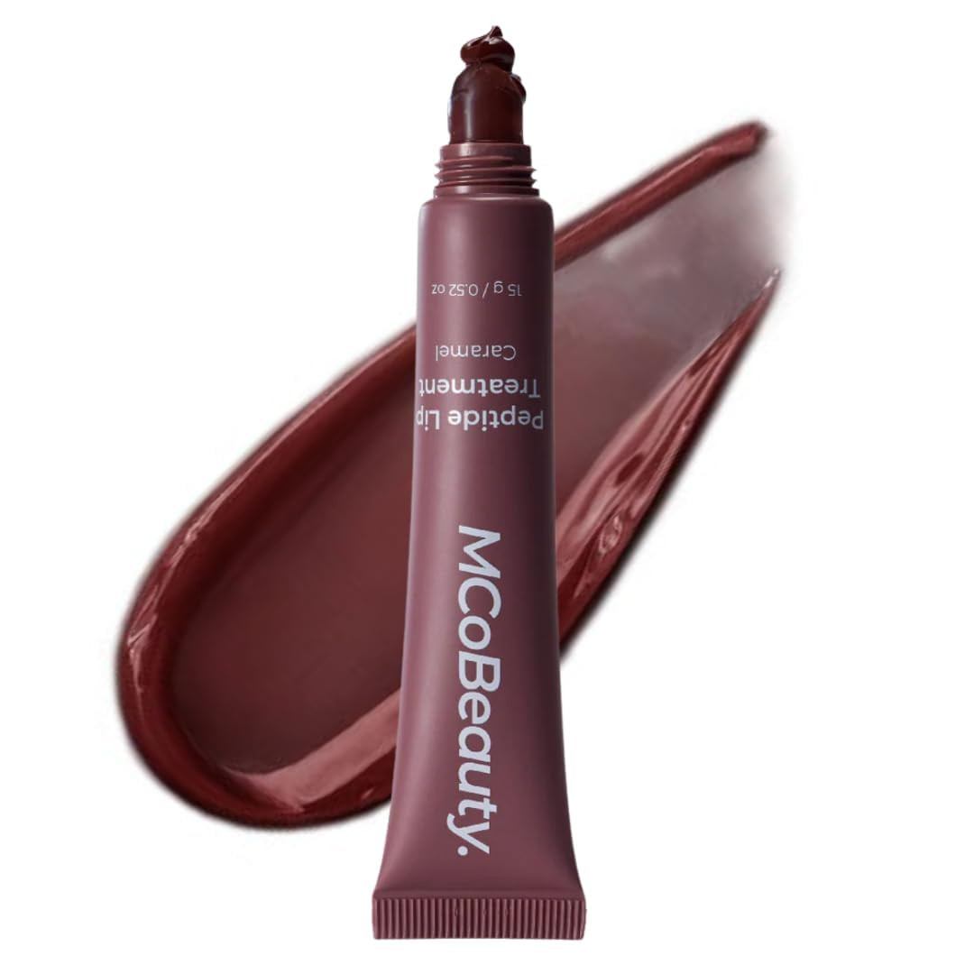 MCoBeauty Peptide Lip Treatment - Caramel Plumping Lip Gloss Balm | Amazon (US)