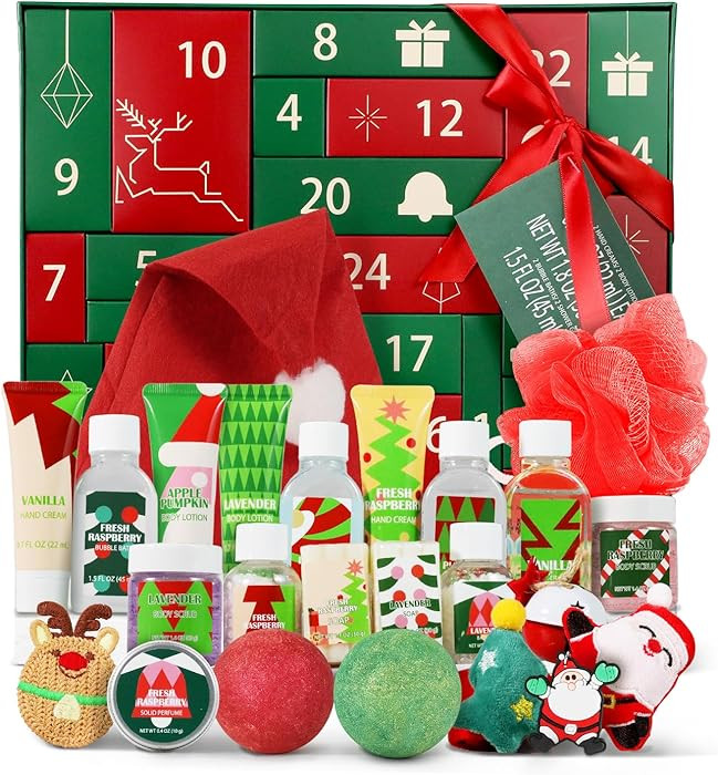 Advent Skincare Calendar 2025 for Adults Women, 24 Days of Beauty Christmas Countdown Calendar, H... | Amazon (US)