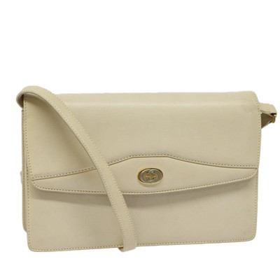 GUCCI Shoulder Bag Leather Cream 004 406 0105 Auth ep5064  | eBay | eBay US