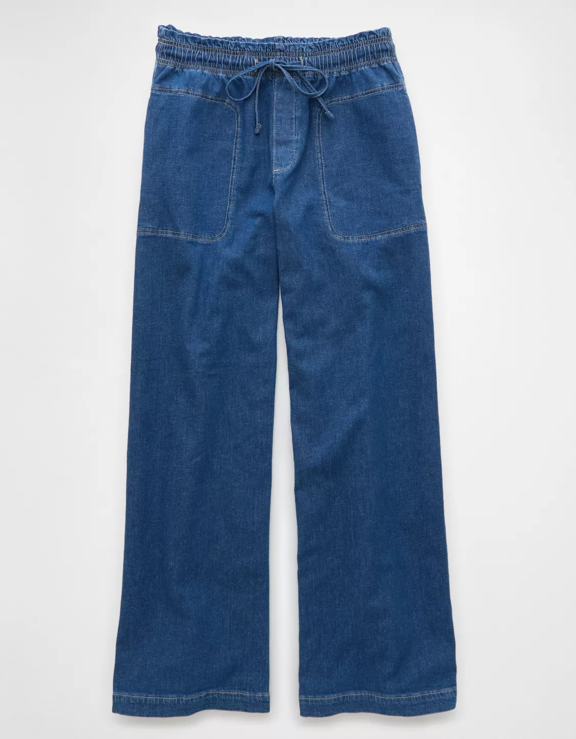 AE Dreamy Drape Linen-Blend Pull-On Pant | American Eagle Outfitters (US & CA)