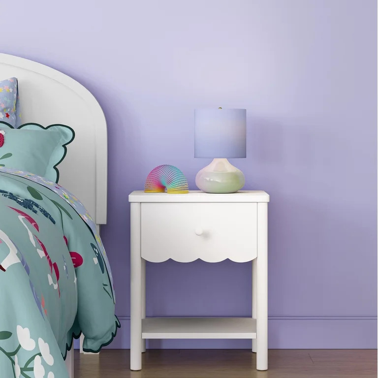 Mainstays Kids 14" Iridescent Table Lamp with Aqua Shade | Walmart (US)