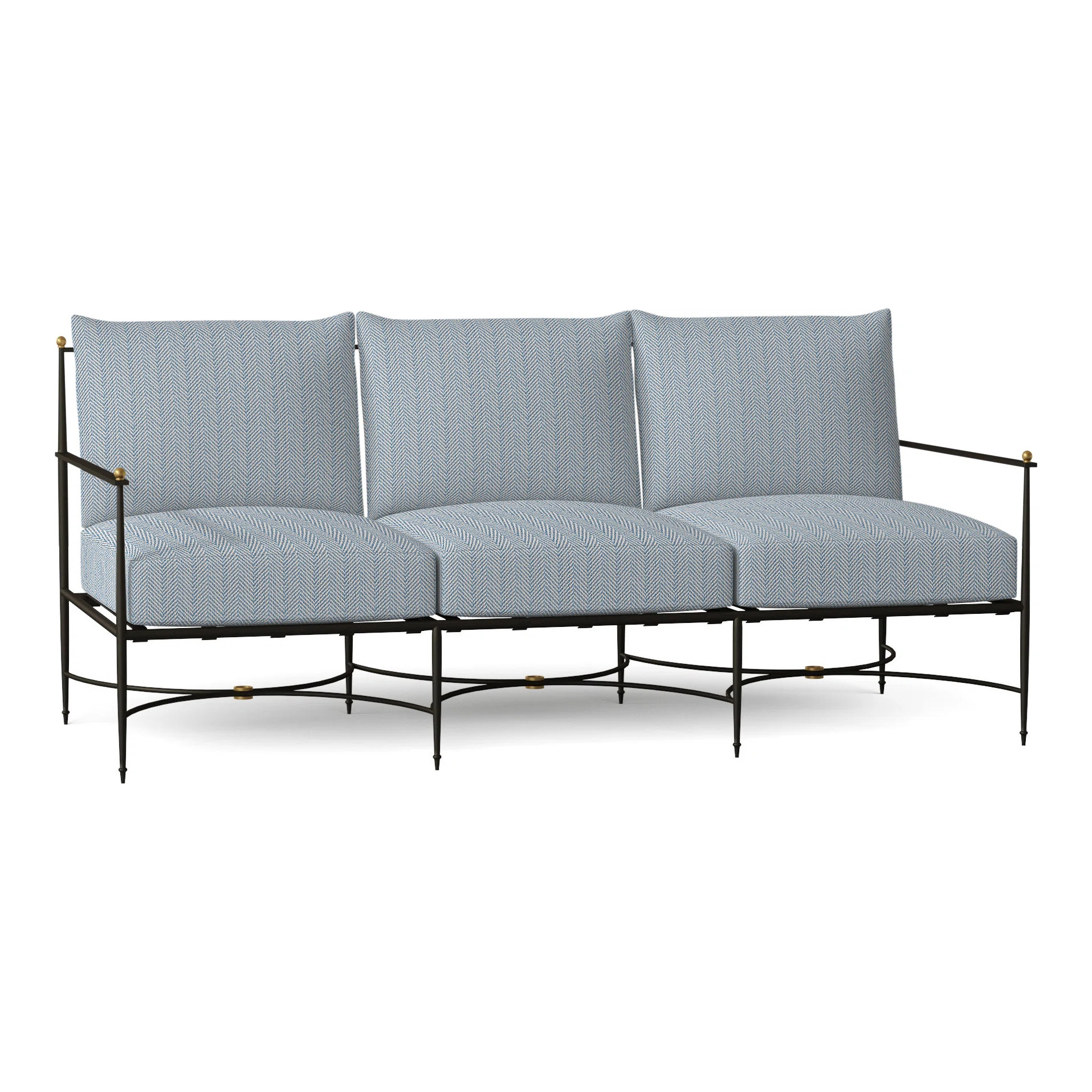 Roma 77" Wide Outdoor Patio Sofa with Cushions | Wayfair North America