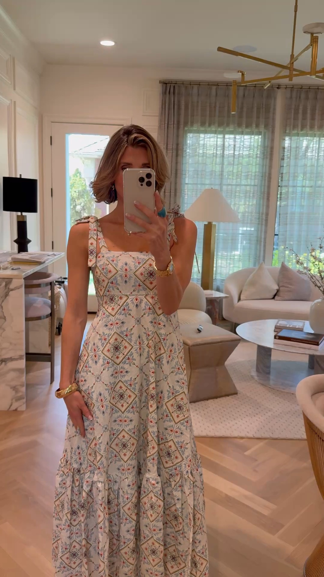 this dress is giving designer vibes under $100 / a great option for Mother's Day. Fits tts I'm wearing size small @bloomingdales-us  #bloomingdales #ad

