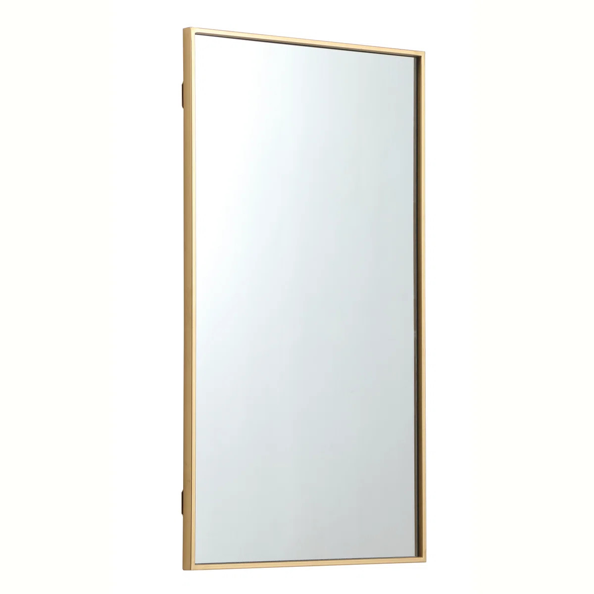 Ebern Designs  Metal frame rectangle mirror 36 Inch in Brass | Wayfair | Wayfair North America