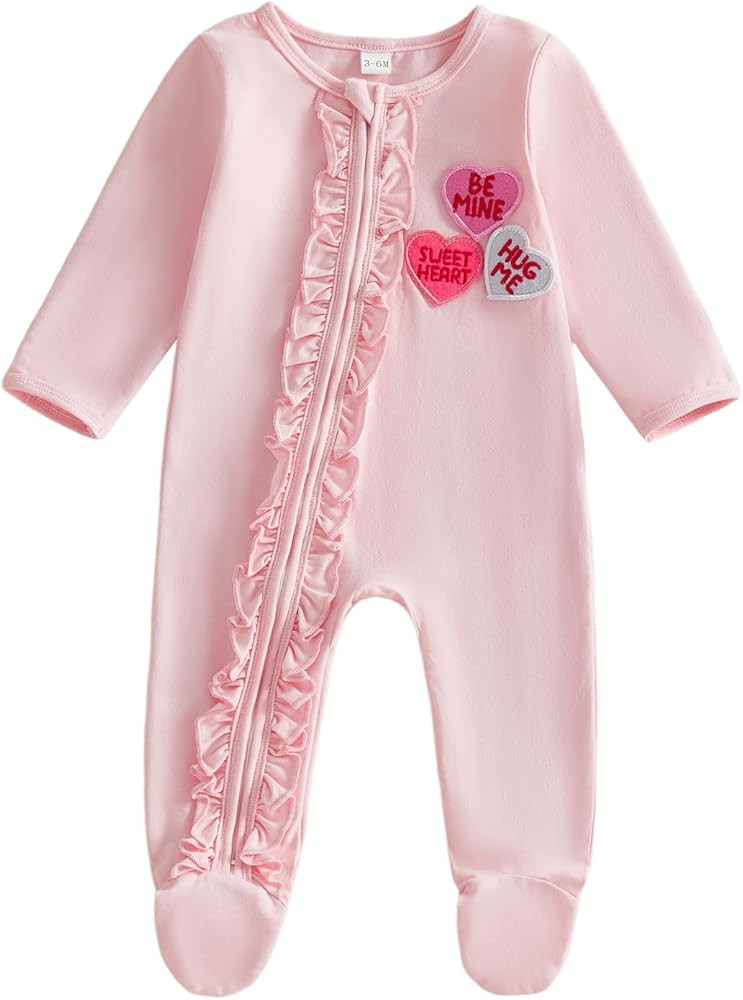 Kuriozud Newborn Baby Girl Boy Footie Romper One Piece Jumpsuit Sleeper Infant Clothes | Amazon (US)