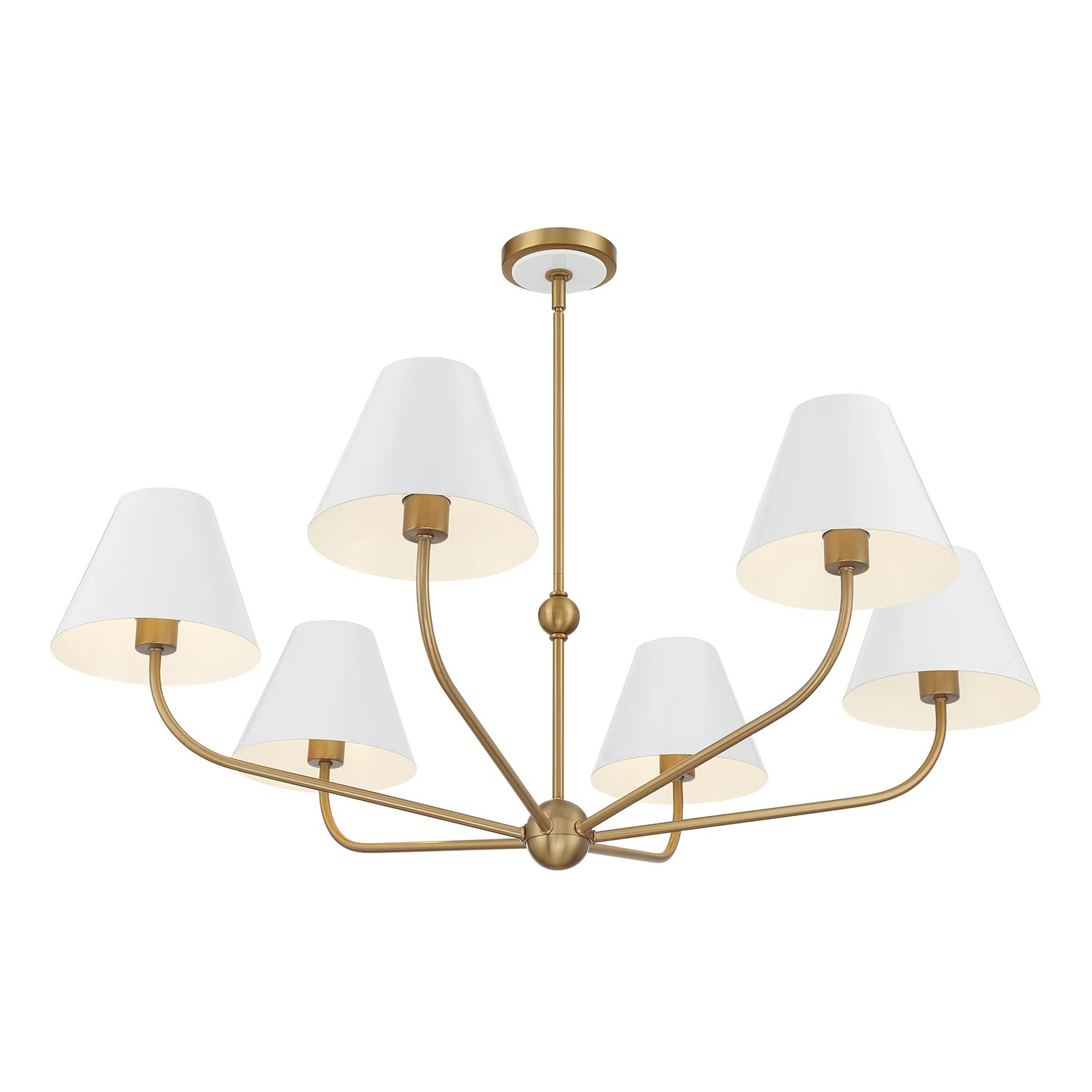 Ksyn 6 Light Vibrant Gold Chandelier | Wayfair North America