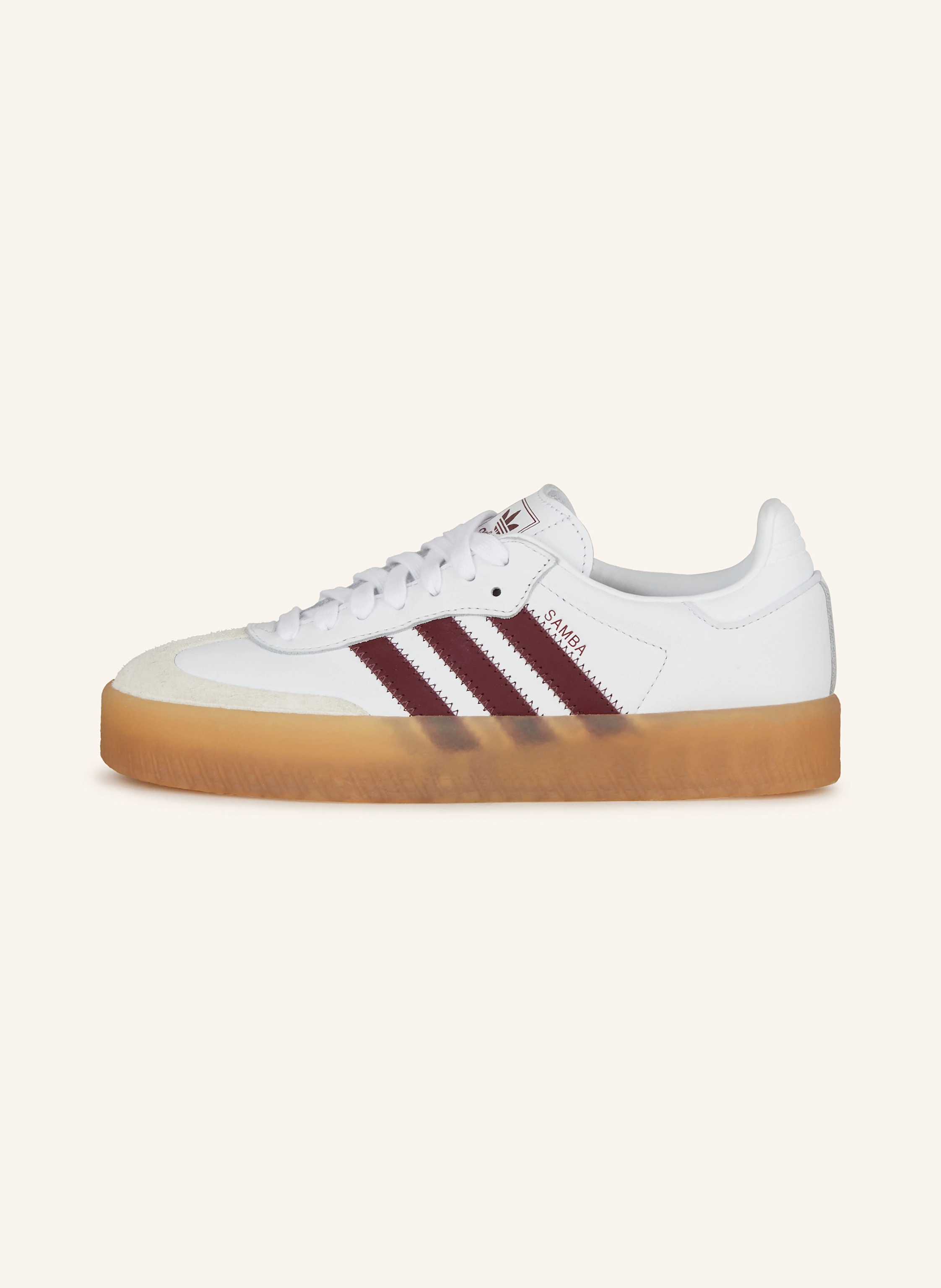adidas Originals Sneaker SAMBAE in weiss/ dunkelrot | Breuninger (DACH)