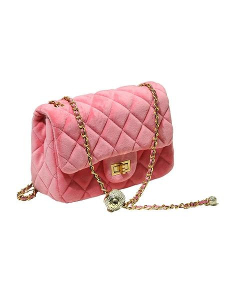 'Selvin' Gold Ball Velvet Cross Body Bag (4 Colors) | Goodnight Macaroon