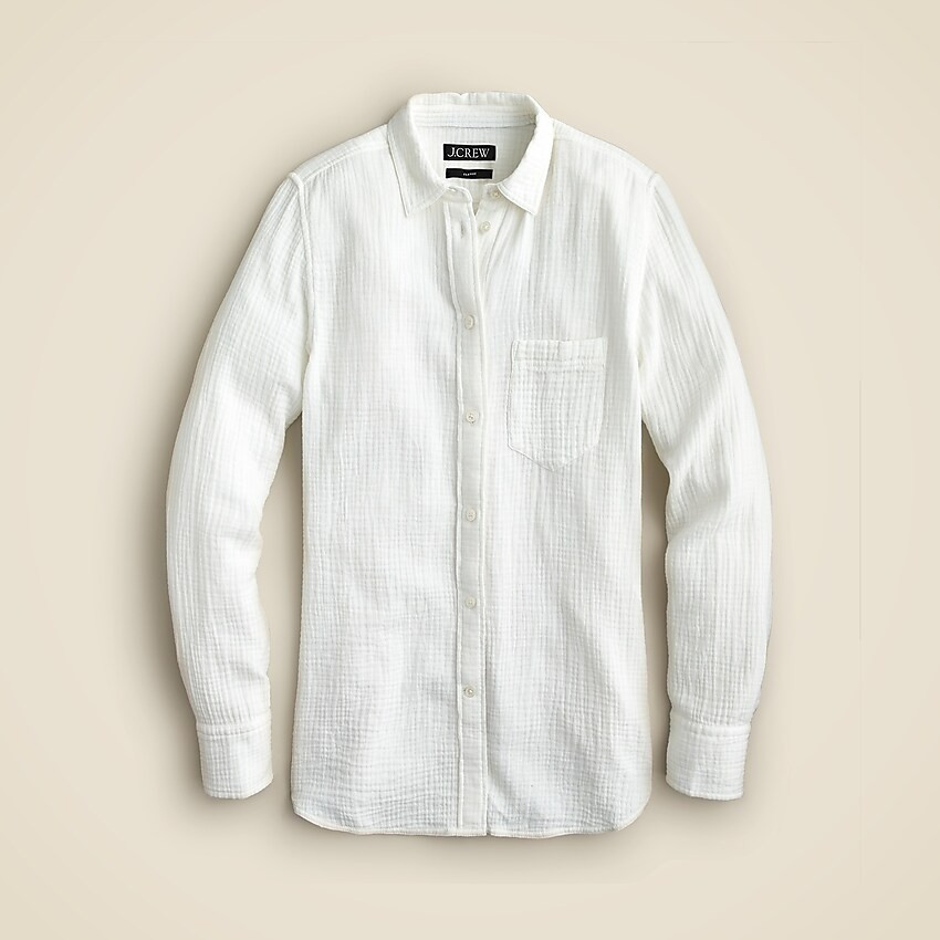 Classic-fit soft gauze shirt | J. Crew US