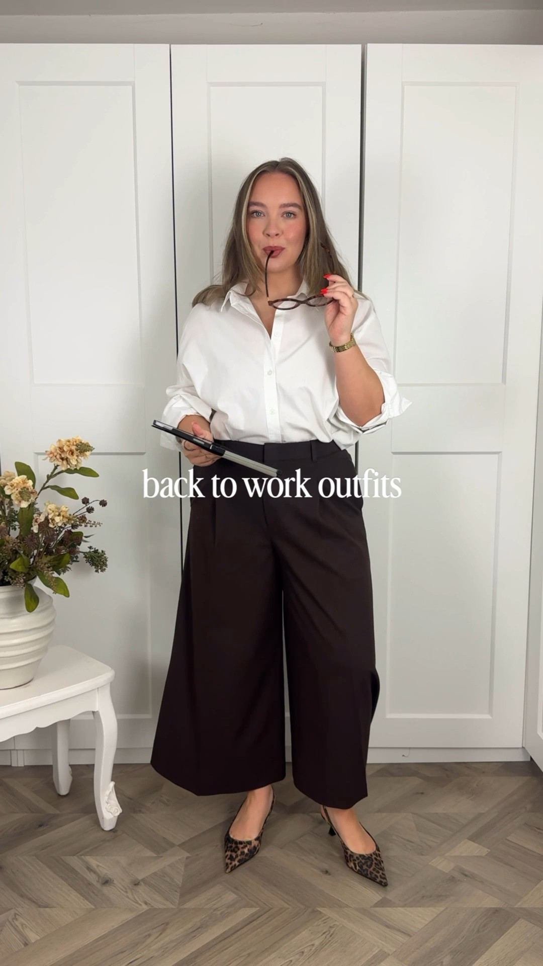 post summer back to the office outfits👩🏼‍💻 

I wear a large in uniqlo trousers, a medium in the white shirt and my usual size 14 in everything else (I’m 5ft 2 and a half for ref) 

office outfits / work outfit / corporate style / workwear / midsize work outfits / office style

#LTKworkwear #LTKmidsize #LTKpetite