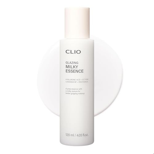 CLIO Glazing Milky Essence for Sensitive Skin, Rice PDRN for Boosting Radiant Glass Skin, Lightweight Hydrating Skin Prep for Makeup, Repairing Skin Barrier with Ceramide, Korean Skincare, 4.05 Fl Oz | Amazon (US)
