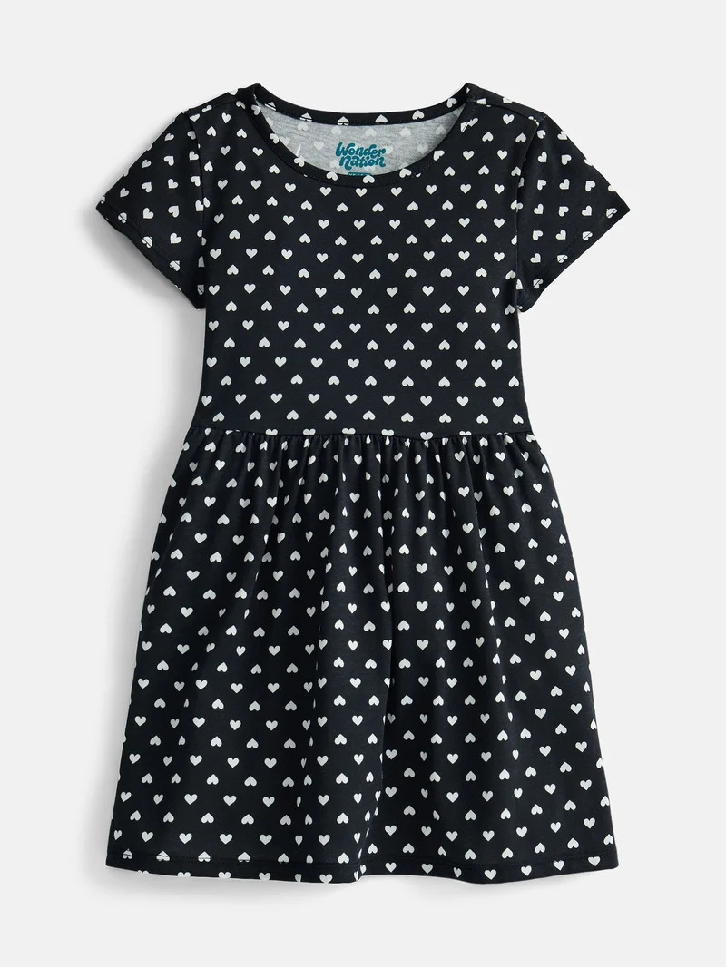 Wonder Nation Girl\u2019s Play Dress with Short Sleeves, Sizes XS-XXL | Walmart (US)