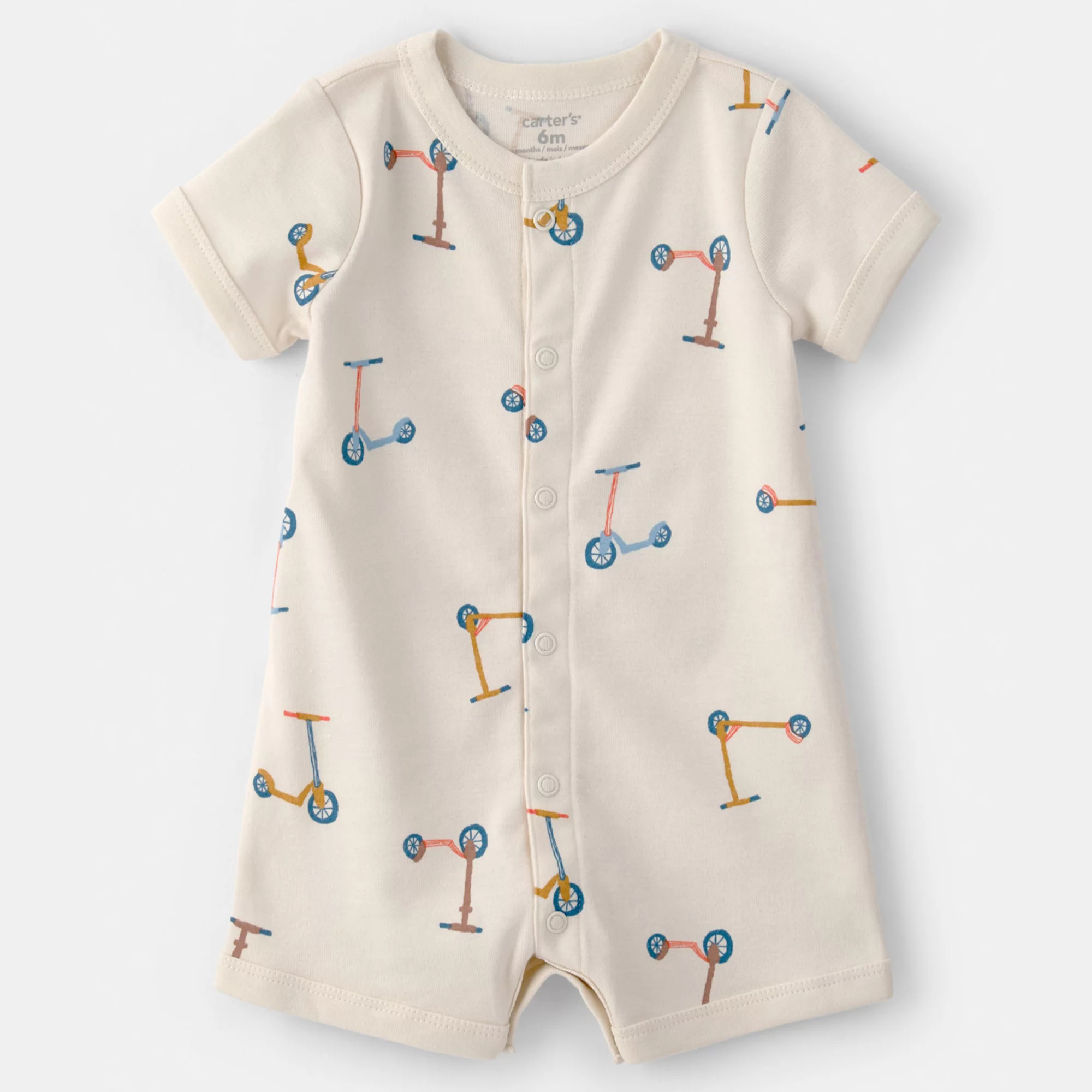 Baby Boy Carter's Scooter Short Sleeve Romper | Kohl's