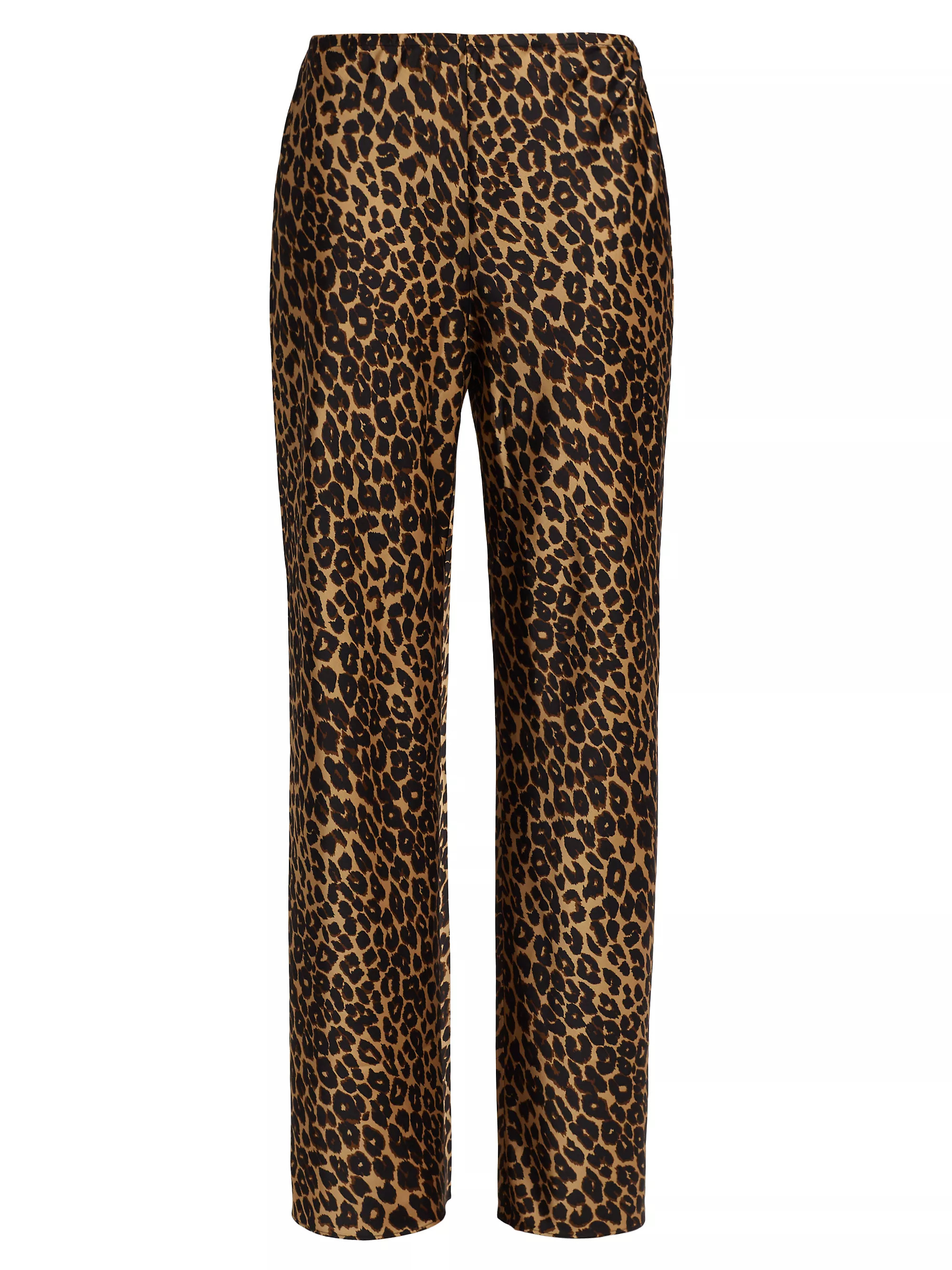 Shop Reformation Gale Satin Mid-Rise Bias Pants | Saks Fifth Avenue | Saks Fifth Avenue