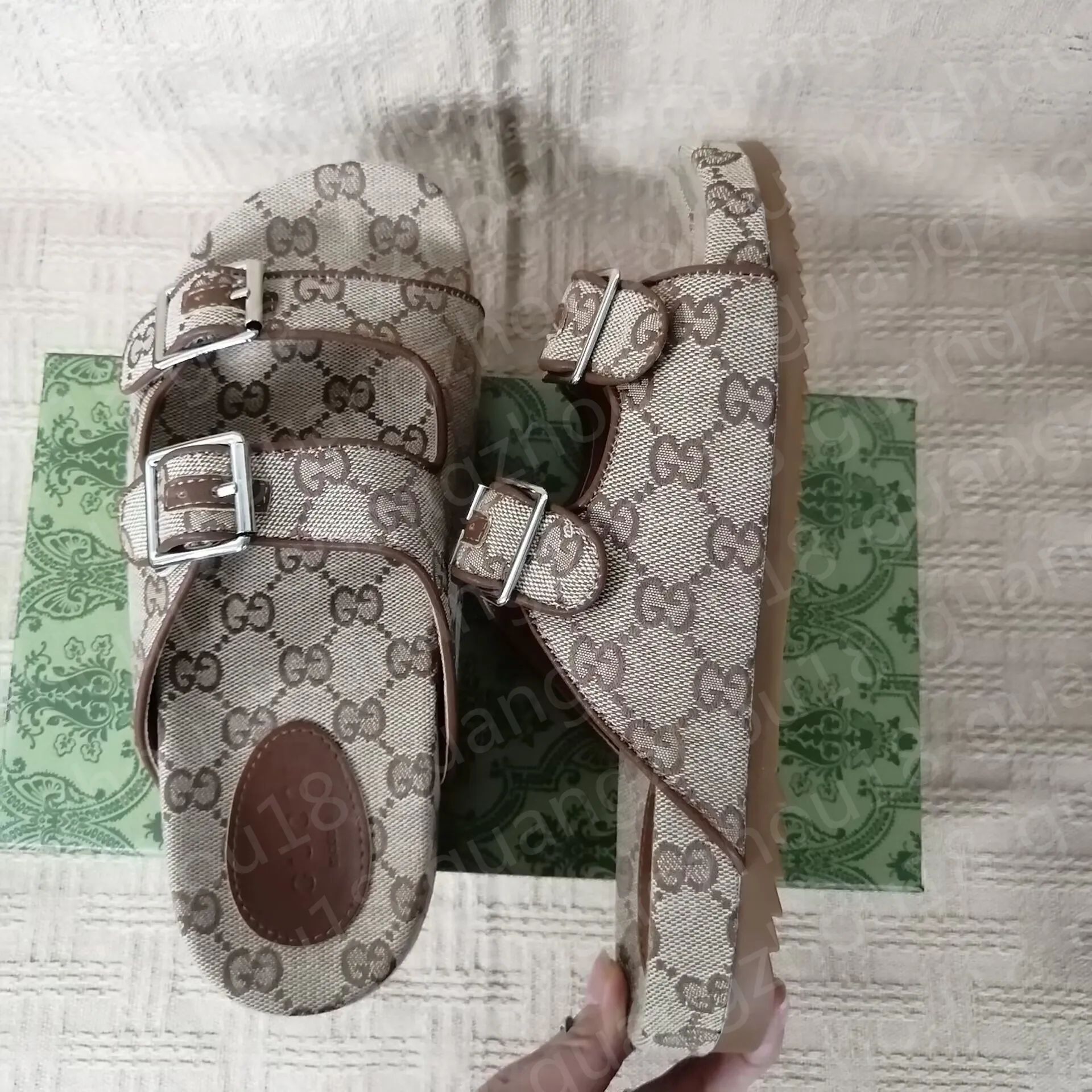 Gucci Dupe Slippers Rubber Slides Non Slip Sandals Thick Bottom Classics Sandal Solid Color Flip ... | DHGate