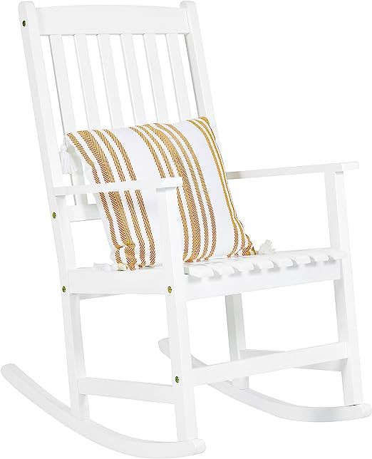 Best Choice Products Indoor Outdoor Traditional Wooden Rocking Chair Furniture w/Slatted Seat and... | Amazon (US)