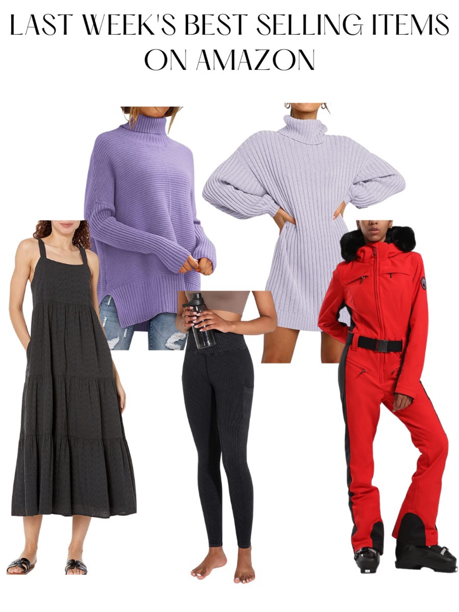 Best sellers on Amazon! 

Spring dress, black leggings, ski set 

#LTKstyletip #LTKSeasonal