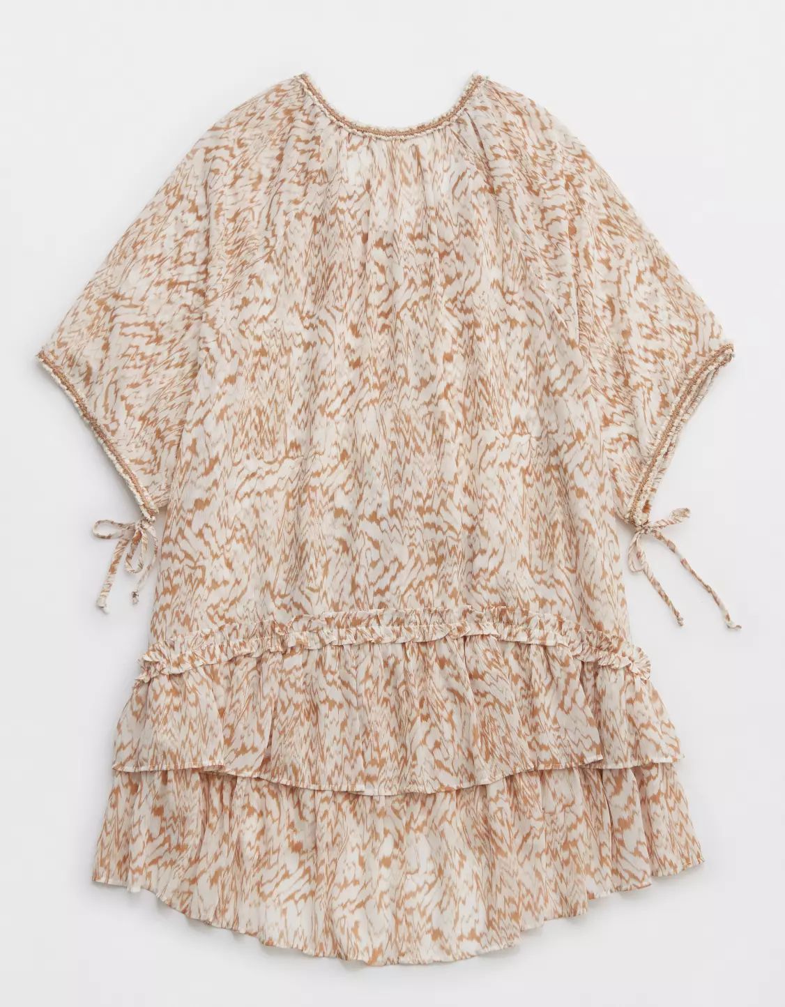 Aerie Crochet Ruffle Trim Cape | Aerie
