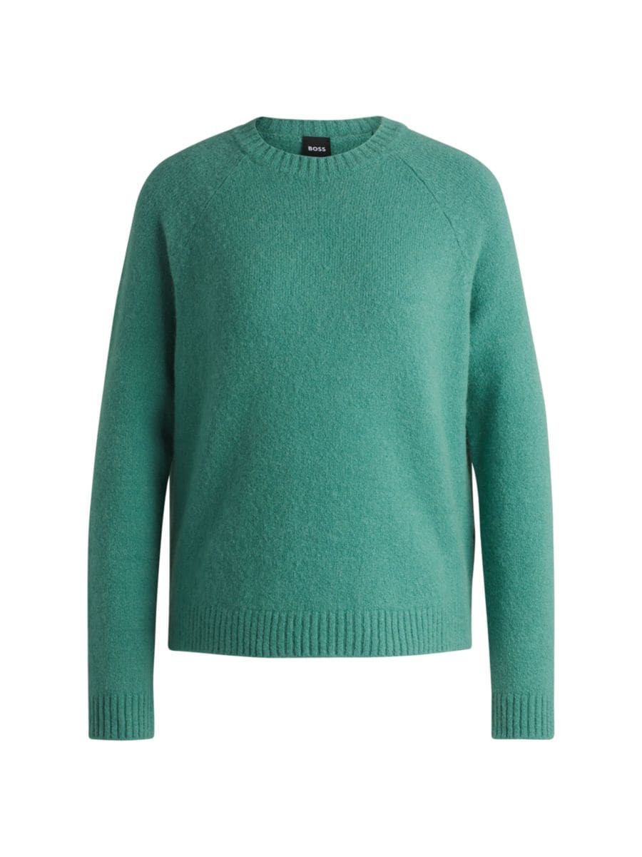 Crew-Neck Sweater In Stretch Fabric | Saks Fifth Avenue
