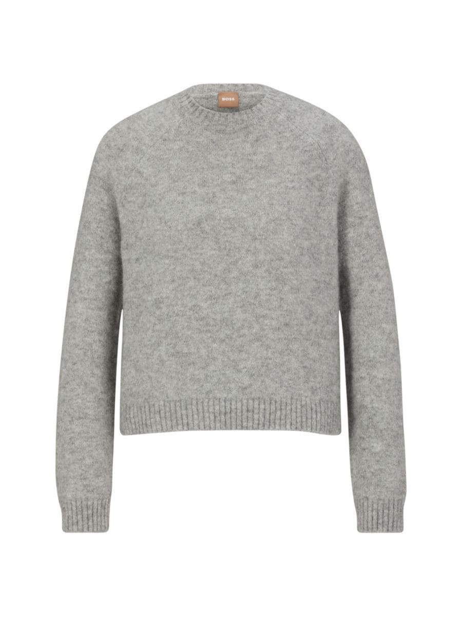 Crew-Neck Sweater In Stretch Fabric | Saks Fifth Avenue