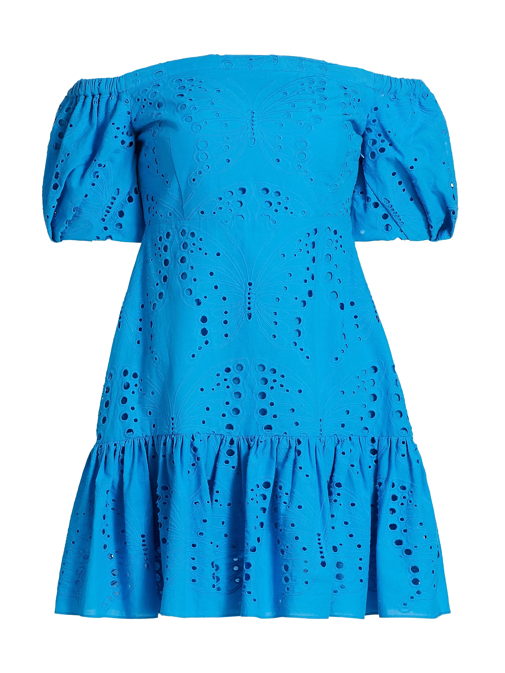 Butterfly Eyelet Off The Shoulder Dress | Saks Fifth Avenue