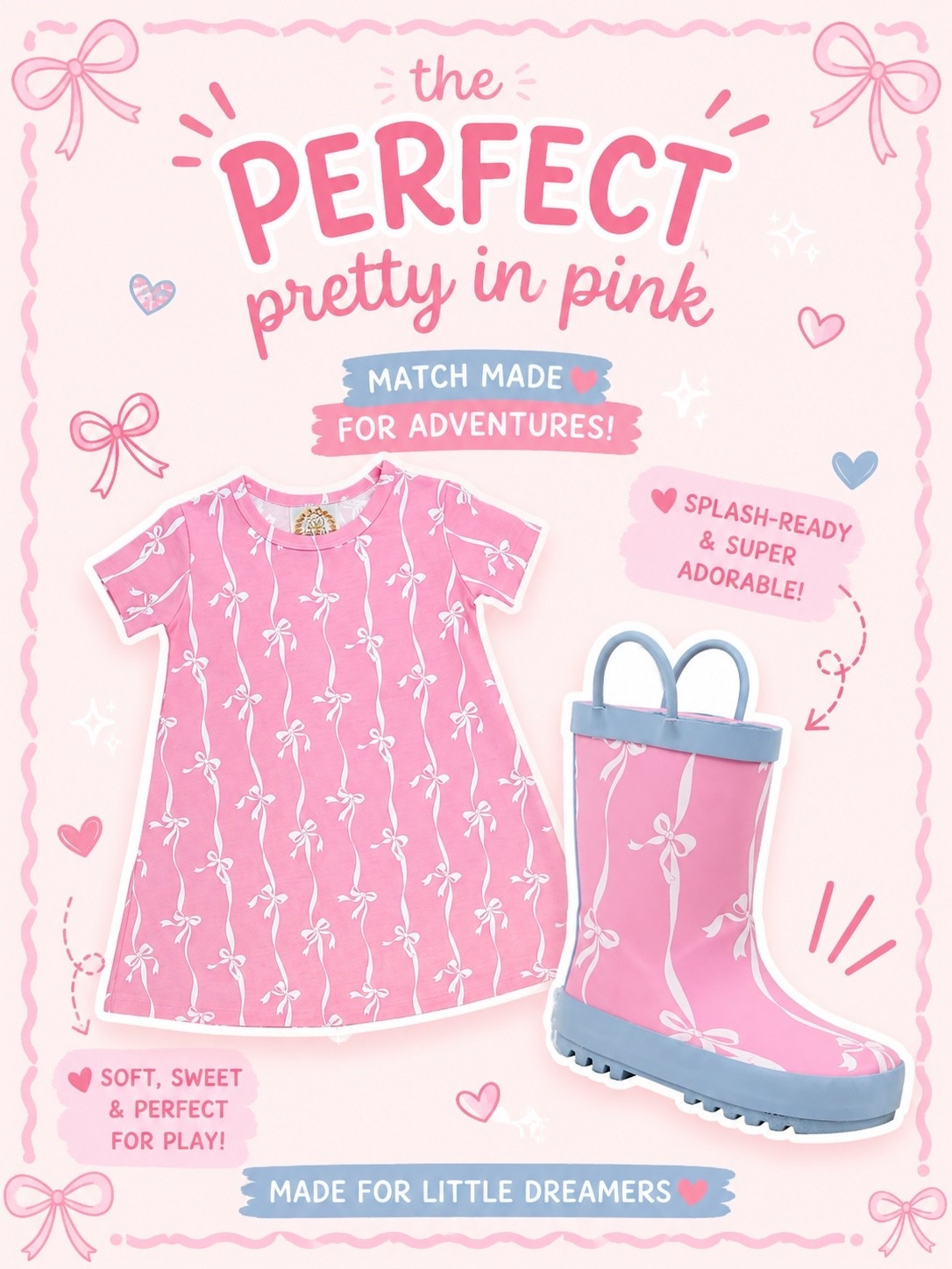 Beaufort Bonnet new release! These pink bows & boots had me at hello 🤩💕

#tbbc
#newrelease
#beaufortbonnet
#bowsombows
#playdress
#rainboots

#LTKKids #LTKBaby #LTKmomlife