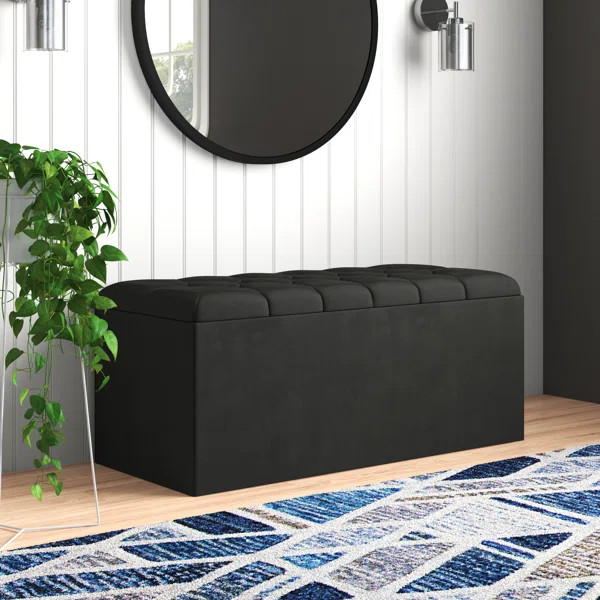 Hamman Upholstered Flip Top Storage Bench | Wayfair North America