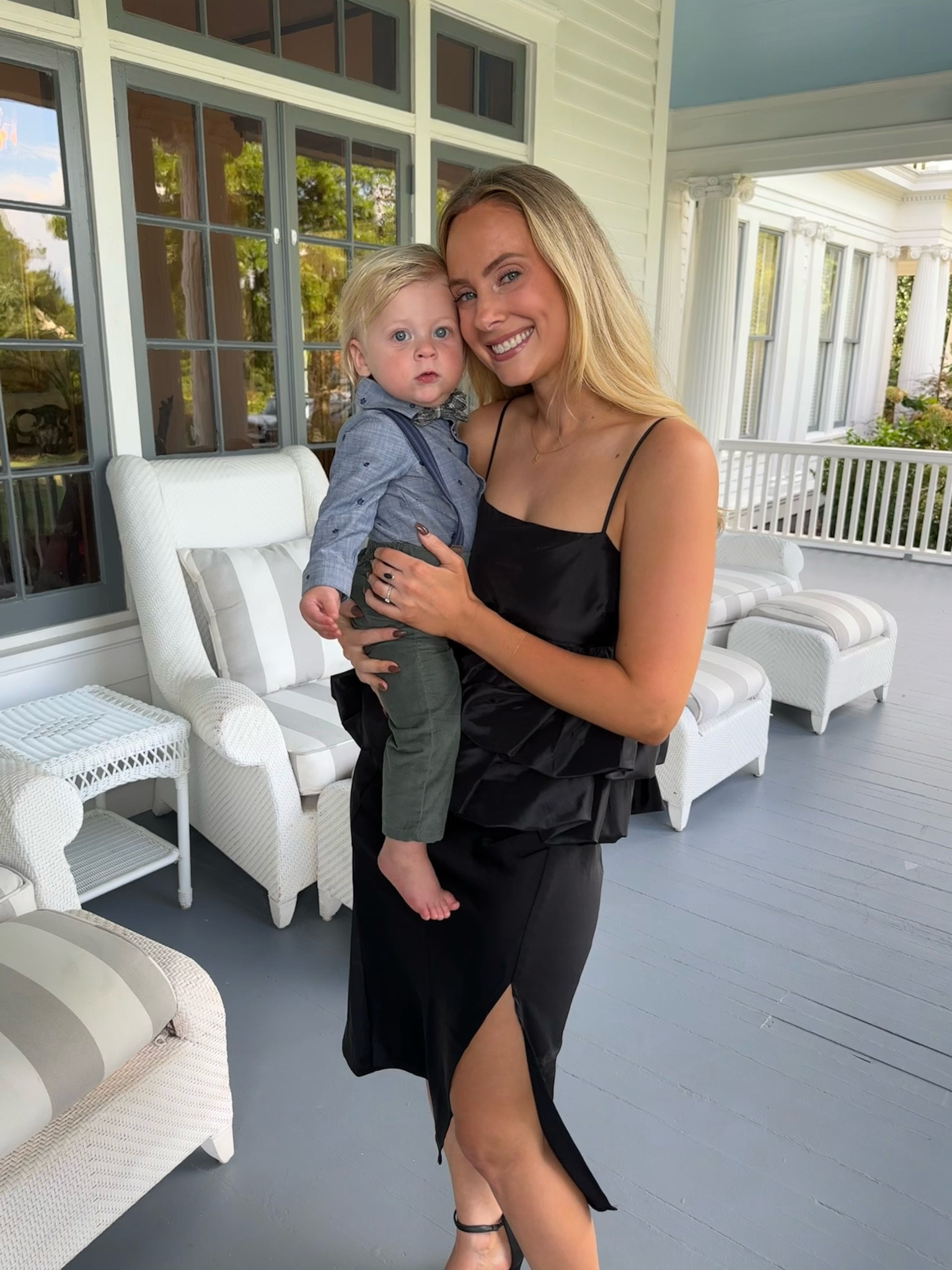 My dress here is actually a tank & skirt- great cocktail attire 