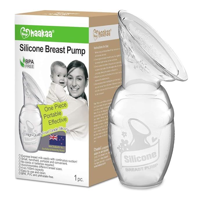 haakaa Manual Breast Pump for Breastfeeding 4oz/100ml | Amazon (US)