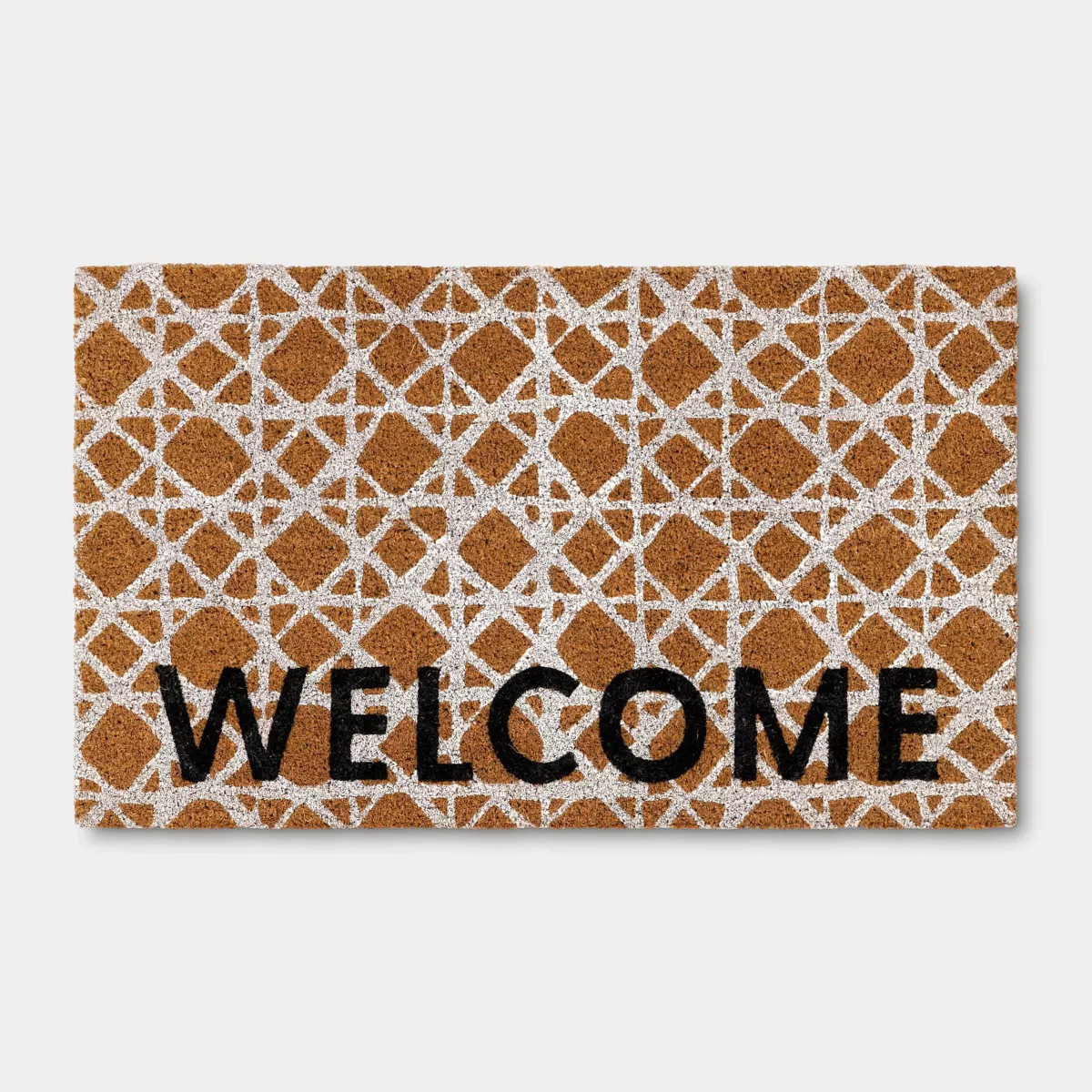 1'6"x2'6" Welcome Rectangle Outdoor Door Mat White - Threshold™ | Target