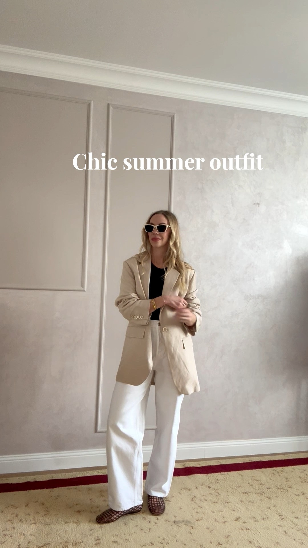 Summer 2026 outfits, linen blazer outfit, white baggy jeans, jelly shoes, 90’s minimalism

#LTKootd #LTKOver40 #LTKSeasonal