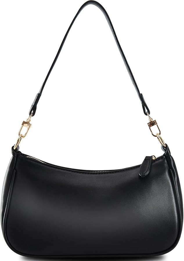 Small Cresent Shoulder Bags Crossbody Purses for Women Vegan Leather Handbag Clutch Hobo Purse | Amazon (US)