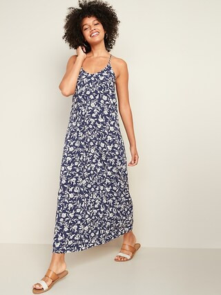 Sleeveless V-Neck Maxi Shift Dress for Women | Old Navy (US)