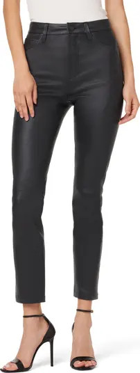 Hudson Jeans Harlow Leather Ultra High Waist Cigarette Jeans | Nordstrom | Nordstrom