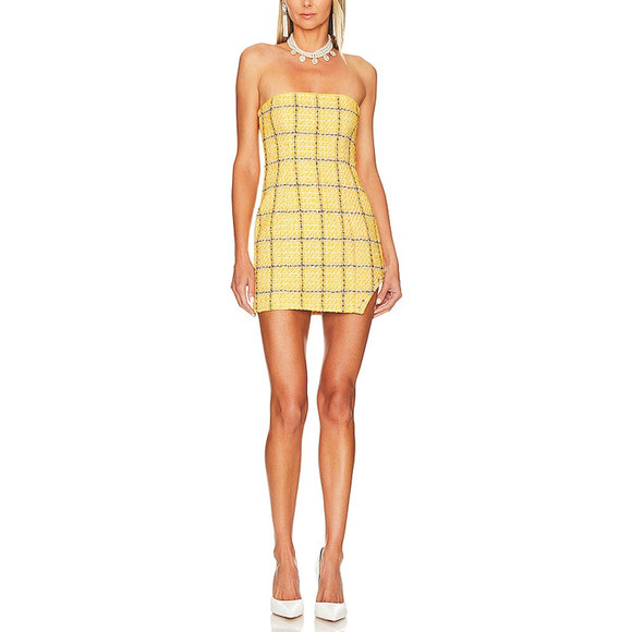 Assignment 'Cady' Yellow Polyester Mini Dress Size M | Poshmark