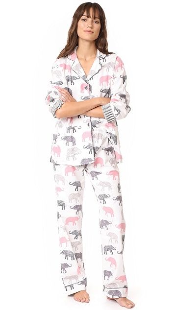 Elephant Walk Flannel PJ Set | Shopbop