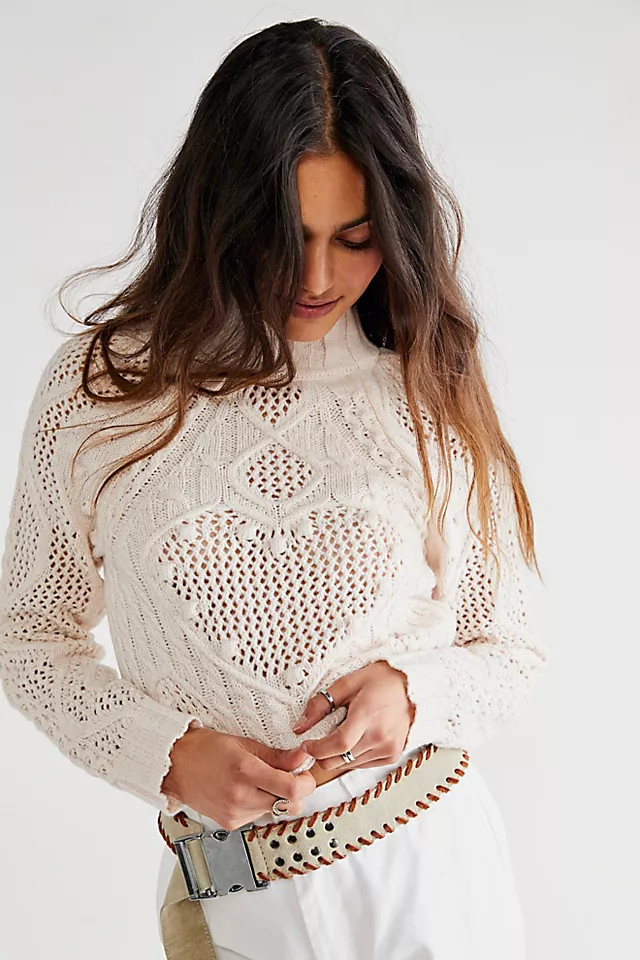 Reina Cable Pullover | Free People (Global - UK&FR Excluded)