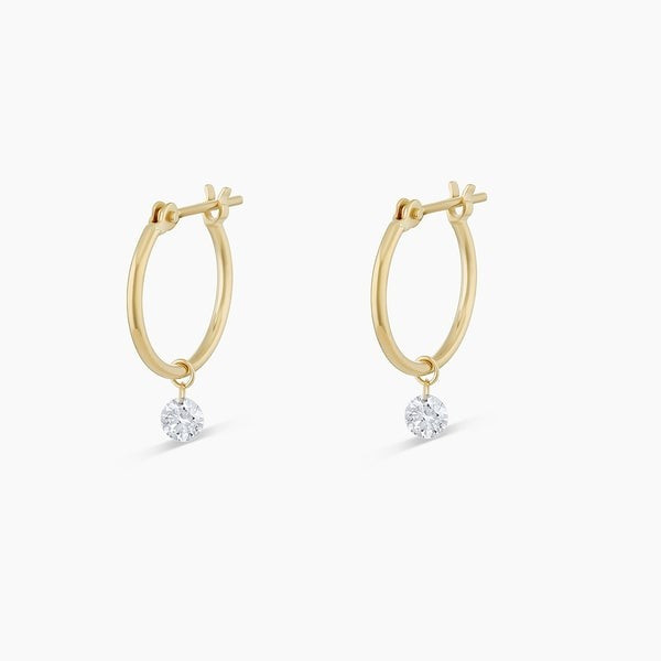 Floating Diamond Huggies | Gorjana