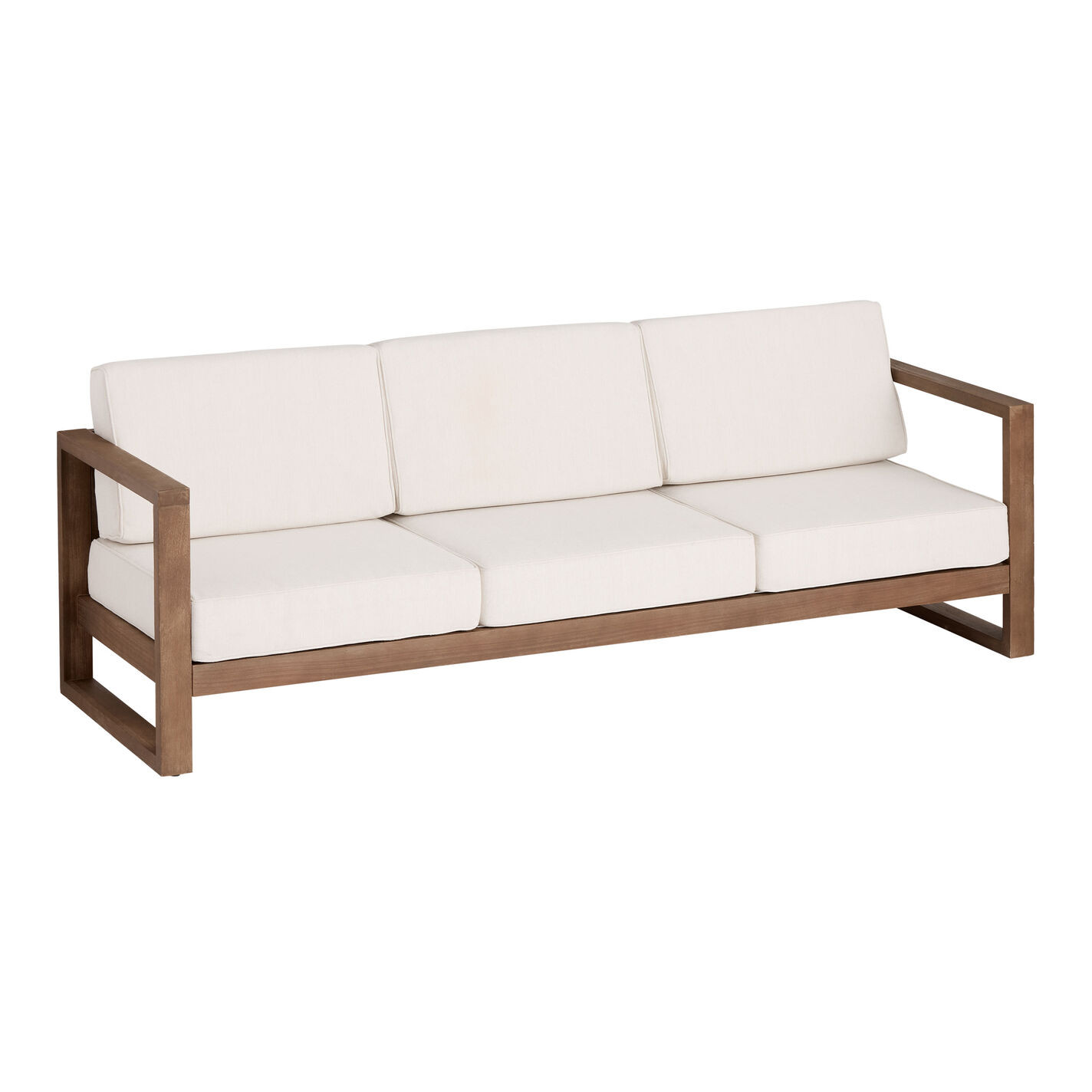 Segovia Light Brown Eucalyptus Outdoor Couch | World Market