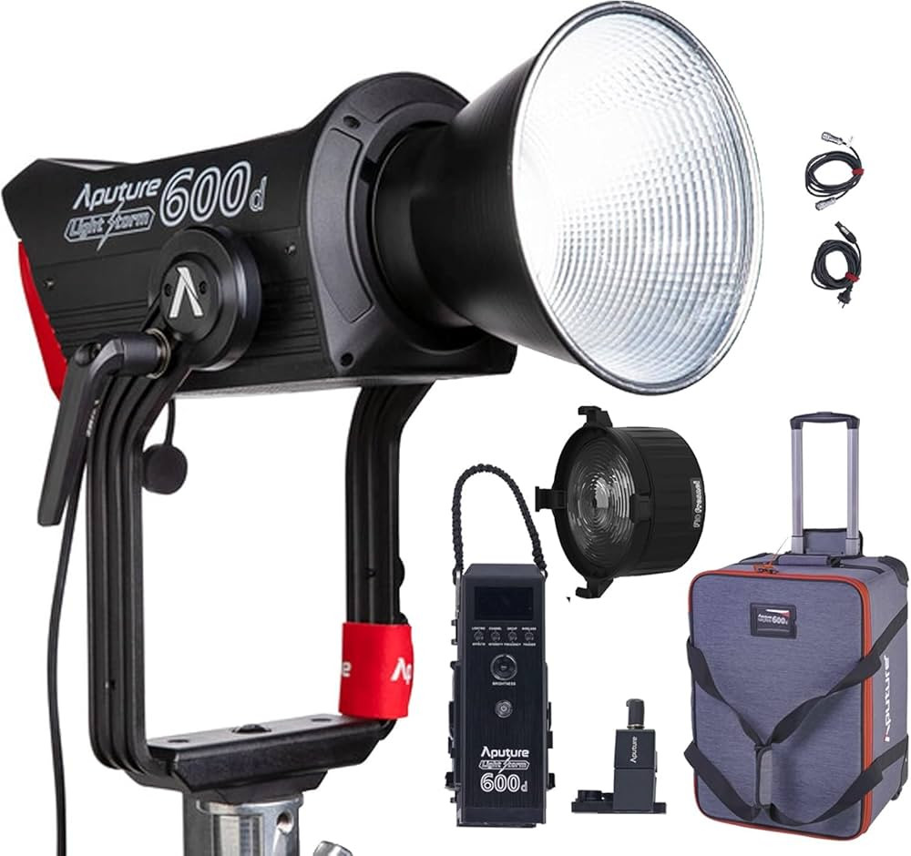 Aputure 600D Video Light,600W Daylight 5600K COB LED Video Light (V-Mount),100,000Lux @1m with Li... | Amazon (US)