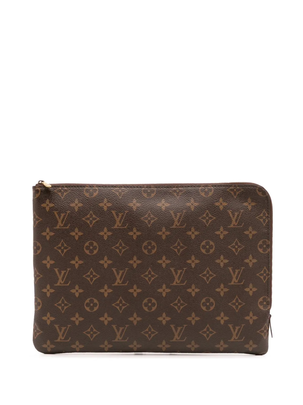 Louis Vuitton Pre-Owned 2018 Monogram Etui Voyage MM clutch bag - Brown | Farfetch Global